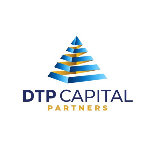 Pyramid logo with the title 'Modern logo concept for DPT Capital Partners.'