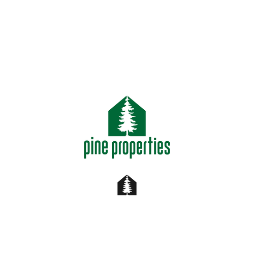 Property brand with the title 'Pine Properties Logo'