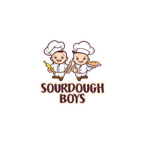 Boy logo with the title 'Sourdough Boys'