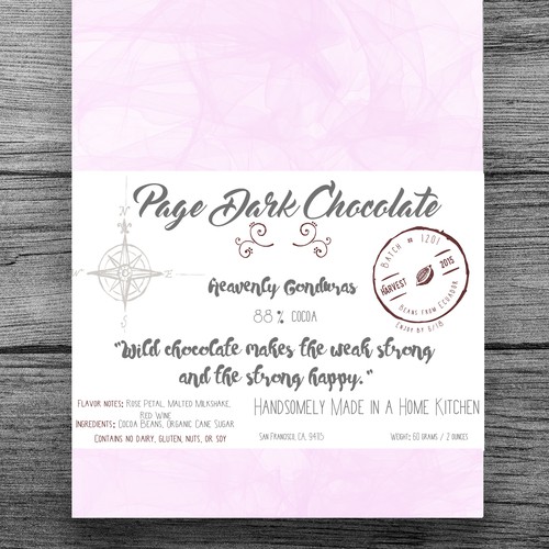 Whiskey packaging with the title 'Craft Chocolate (For the Hipster, Wine, and Whisky Crowd)'