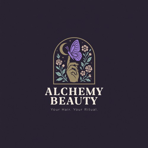 Salon logo with the title 'Alchemy Beauty'