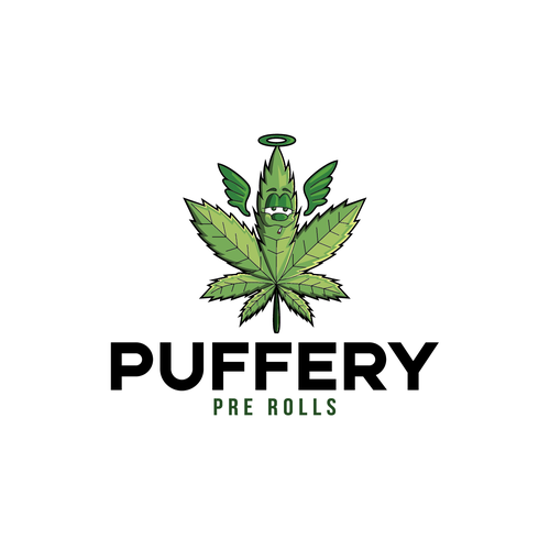 High design with the title 'Logo for pre rolled cannabis company.'