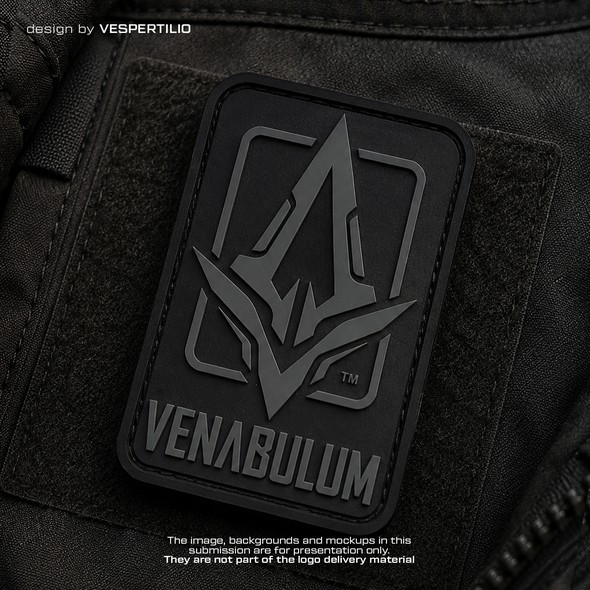 Futuristic logo with the title 'Logo design for VENABULUM'