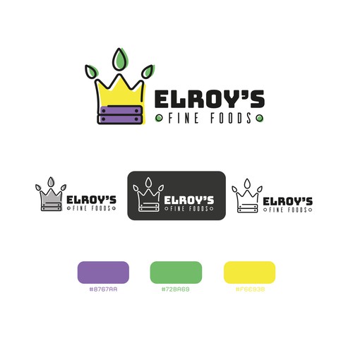 Grocery logo with the title 'Logo concept'