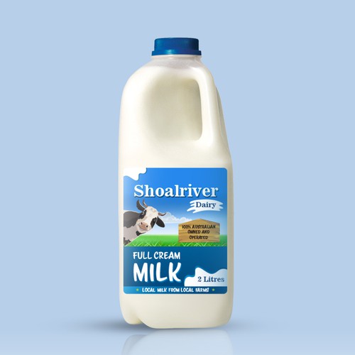 Milk label with the title 'New Milk Label'