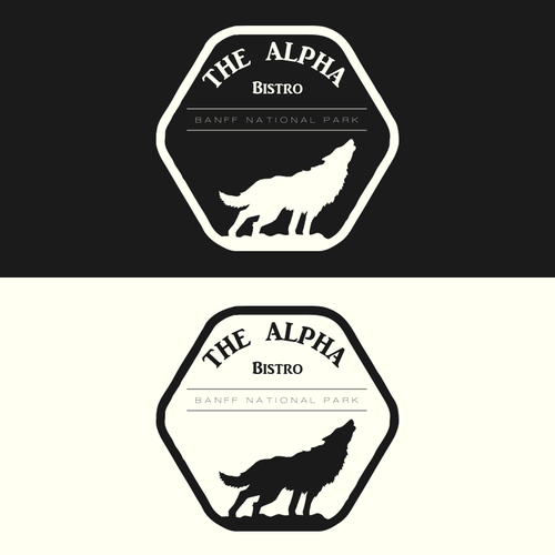 Bistro logo with the title 'Alpha Bistro Logo'