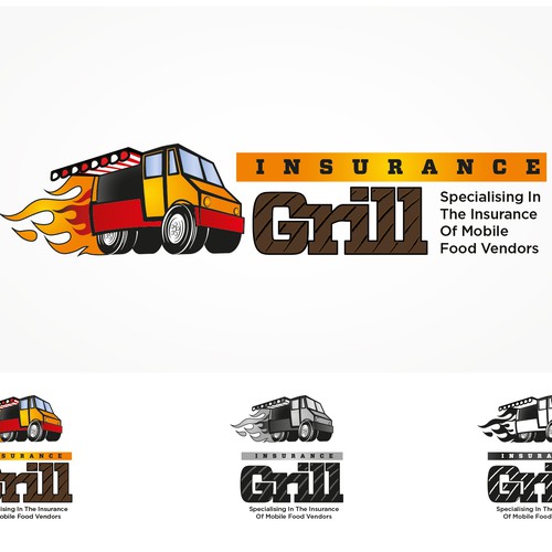 Van design with the title 'Cool & mean  looking food van logo required'