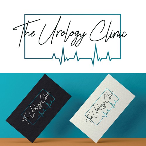 Blood pressure logo with the title 'Logo for urology clinic'