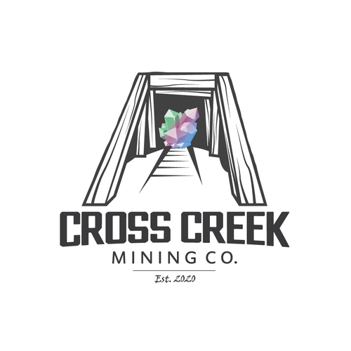 Mining logo with the title 'Elegant logo for mining company'