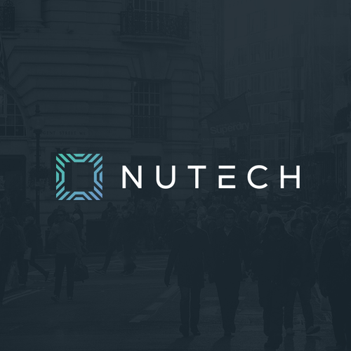 Simple logo with the title 'Logo design for Nutech'