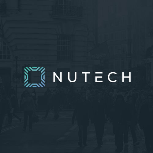 Science logo with the title 'Logo design for Nutech'