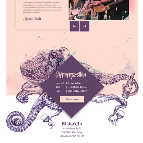 Vintage website with the title 'Vintage Dining, Modern Website '