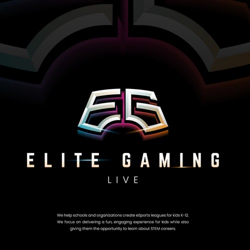 Esport brand with the title 'elite gaming logo'