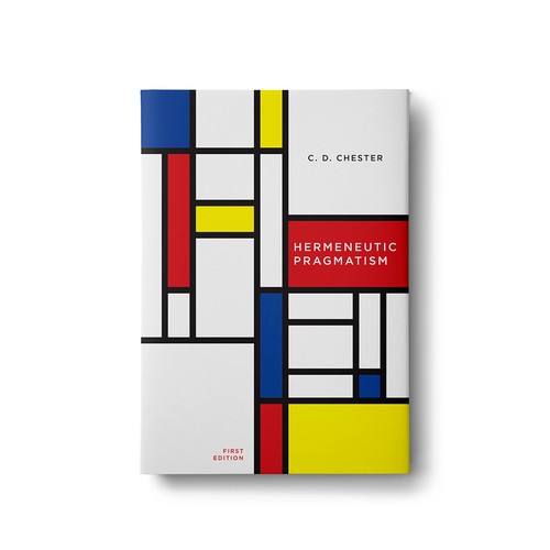 Modern book cover with the title 'book cover contest entry'