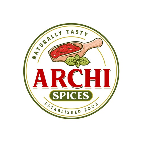 Spice logo with the title 'Archi Spices'