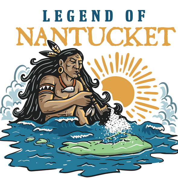 Ocean t-shirt with the title 'Legend of Nantucket'