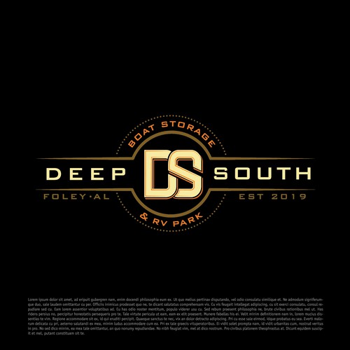 Boat logo with the title 'Deep south'
