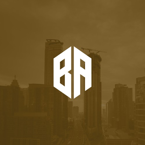 Real estate brand with the title 'BA - Modern Monogram'