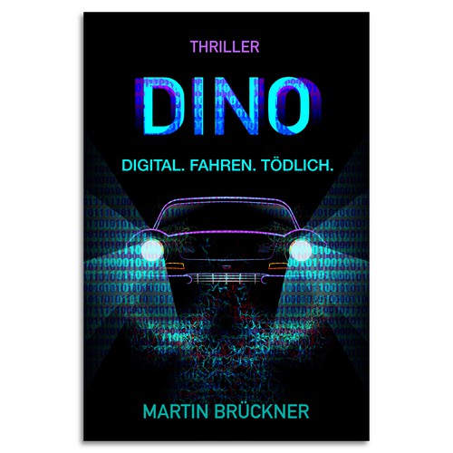 Digital book cover with the title 'Thrilling Book Cover Design'