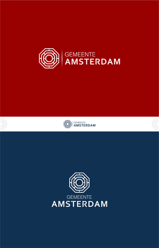 Government logo with the title 'Community Contest: create a new logo for the City of Amsterdam'