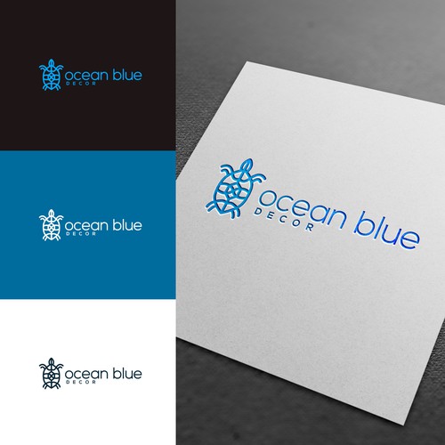 Home decor logo with the title 'Ocean Blue needs a Brand New look.'