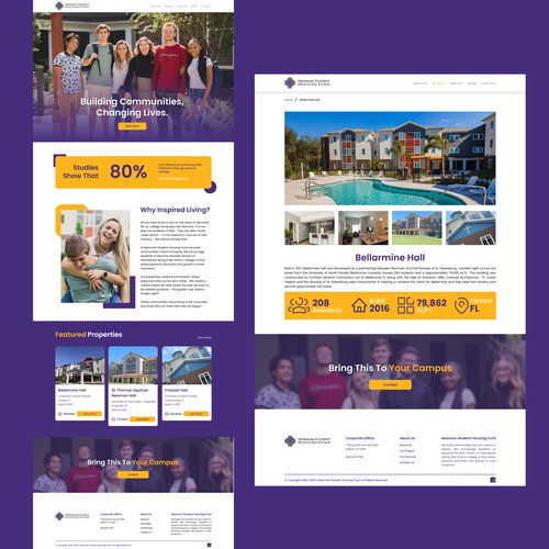 One page website with the title 'ReDesign Wesite'