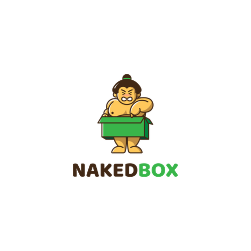 Catering logo with the title 'Naked Box'