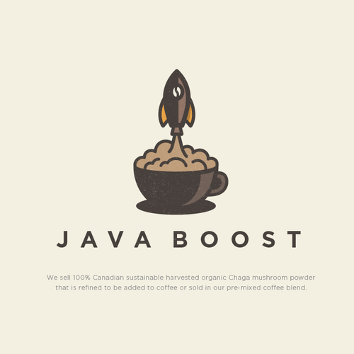 Bean logo with the title 'Illustrative Logo for JavaBoost'