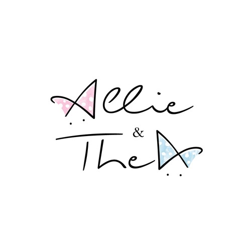 Sister logo with the title 'Logo type for Allie & Thea'