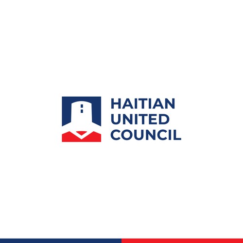Impactful logo with the title 'Haitian United Council: Citadelle Laferrière Symbol'