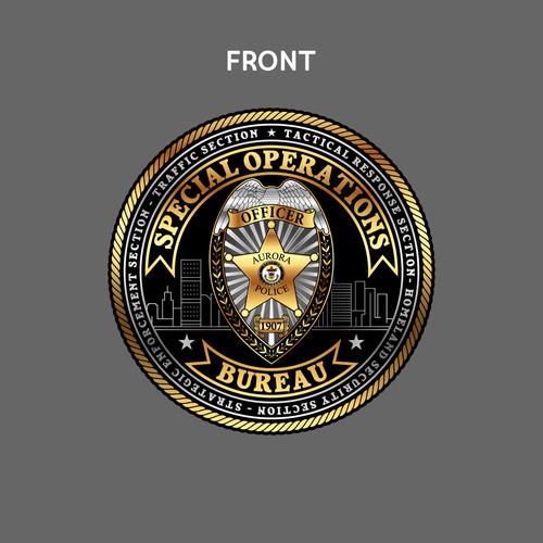 Police logo with the title 'Special Ops Coin'