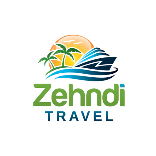 Vacation logo with the title 'Logo für ein junges, mobiles Schweizer Reisebüro'