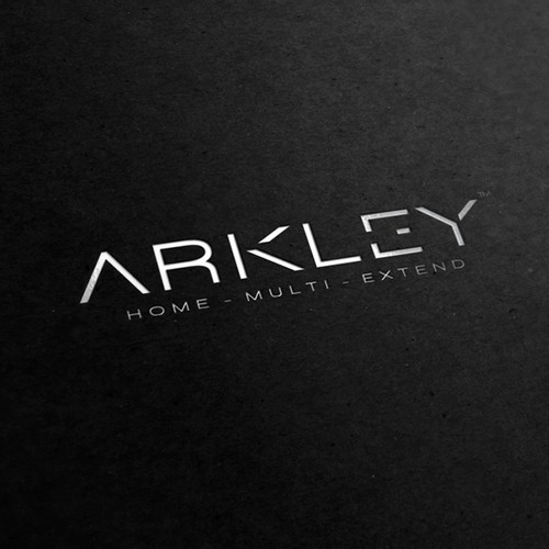 Pictorial logo with the title 'Logo Design for ARKLEY – Home • Multi • Extend'