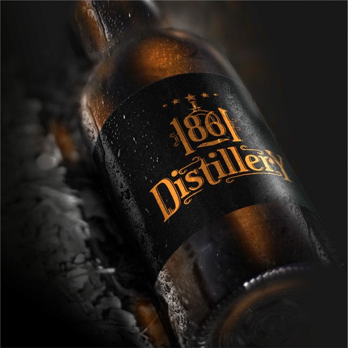 Whiskey brand with the title '1861 distillery'