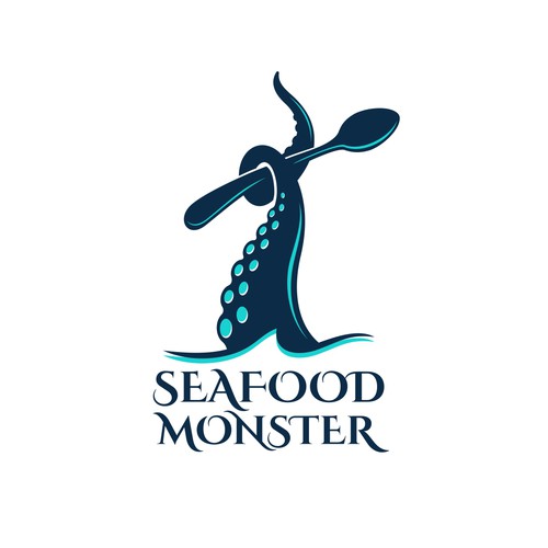 Octopus design with the title 'Seafood Monster'