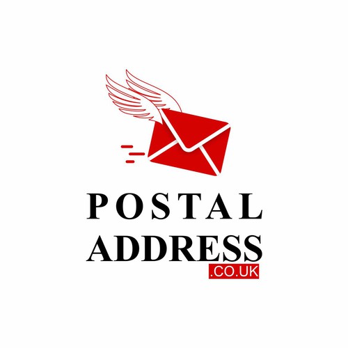 Envelope logo with the title 'Logo concept for Postal Address'