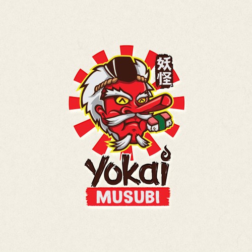 Spirit logo with the title 'Yokai Musubi Restaurant - Logo'