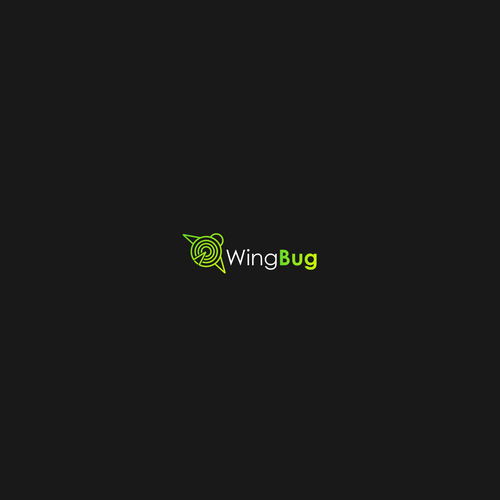 Bug logo with the title 'Logo WingBug'