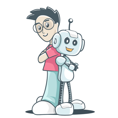 Robotics design with the title 'logo concept for robotics education company'