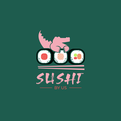 Sushi logo with the title 'Sushi By US'