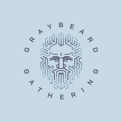 Gray and purple logo with the title 'Graybeard Gathering'