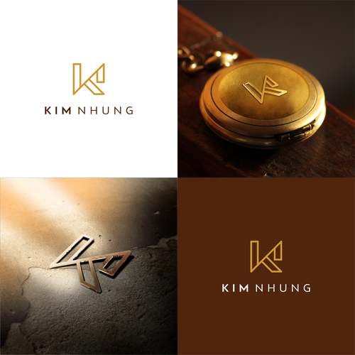 Makeup design with the title 'K + N'