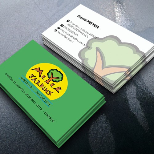 Watermark design with the title 'Green World-Gardening Concept'