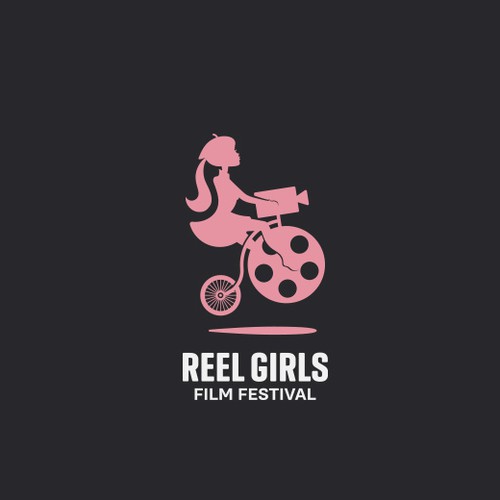 Movie logo with the title 'Reel Girls Film Fesival'