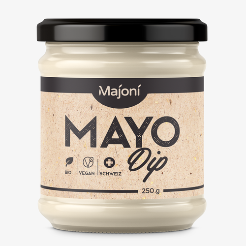 Luxury packaging with the title 'MAYO Dip'