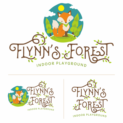 Fox logo with the title 'Flynn's forest logo'