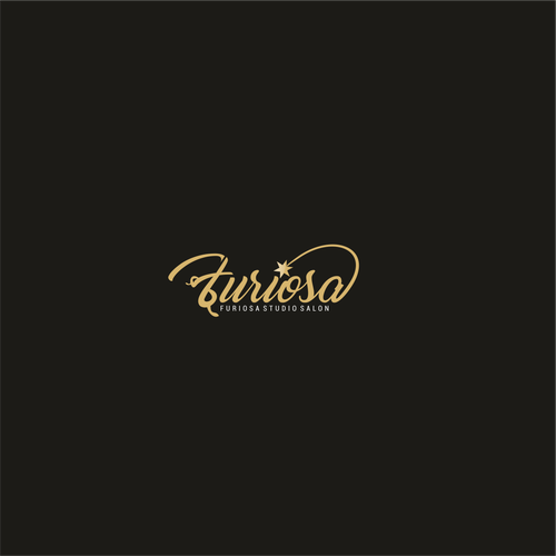 Scissors logo with the title 'Furiosa Studio Salon'