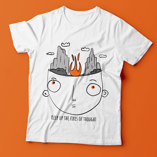 Creative t-shirt with the title 't-shirt illustration '