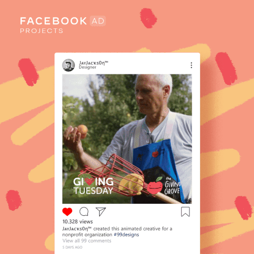 Ad design with the title '#2 Facebook Ad_animated'