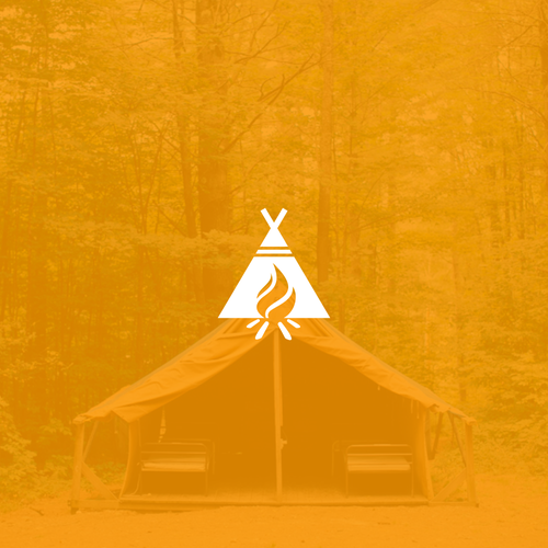 Black and yellow logo with the title 'Tent and Fire'